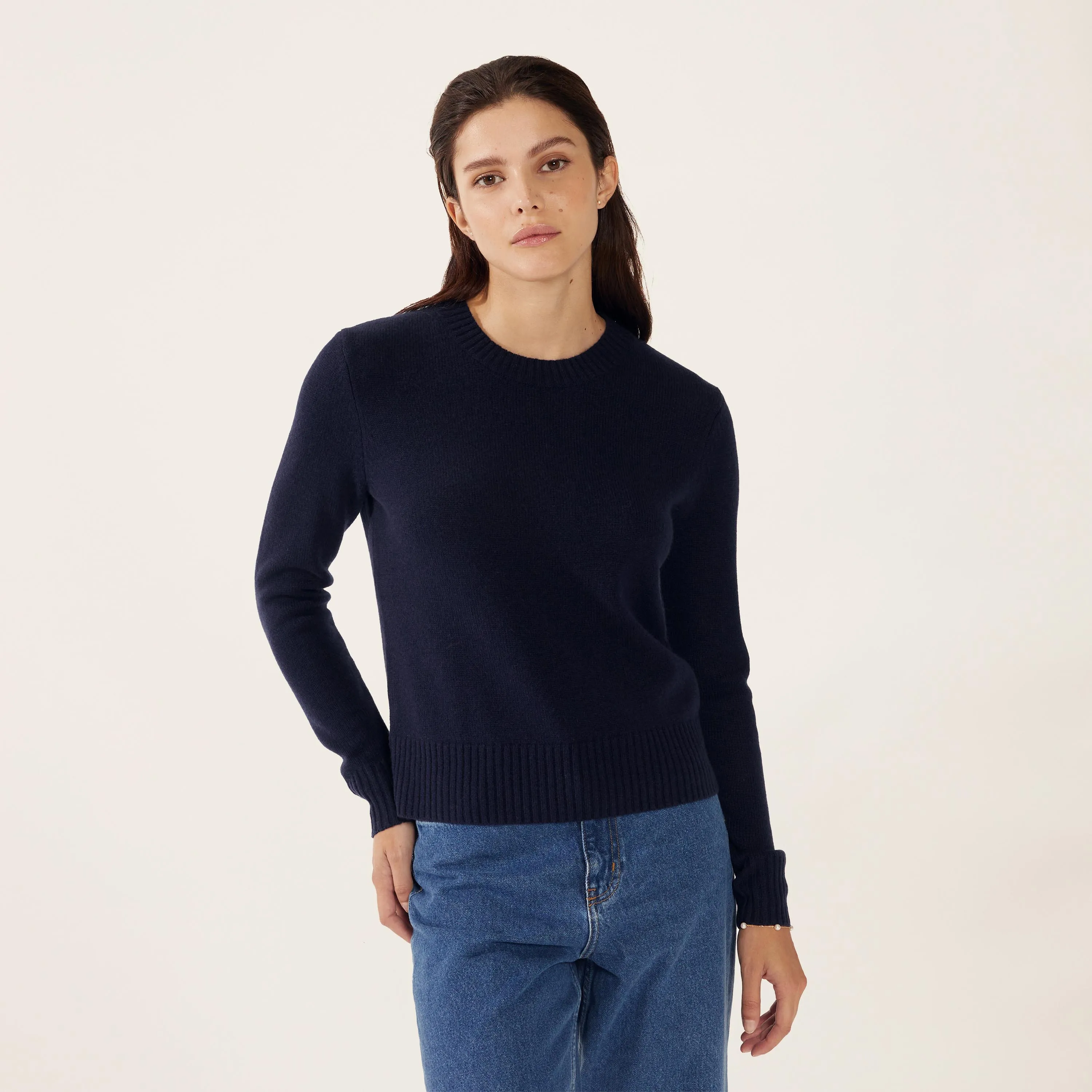 Mila Cashmere Boxy Crop Sweater