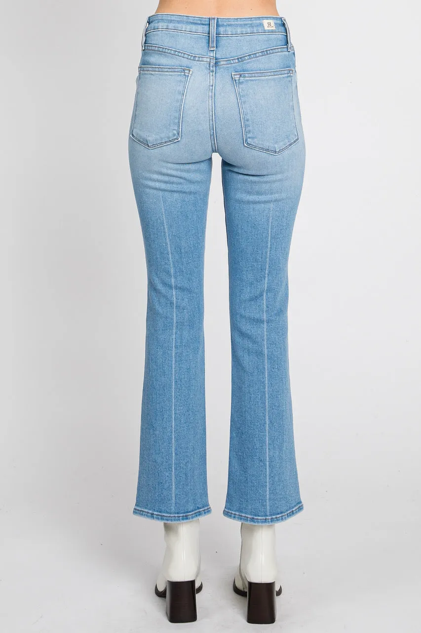 Mini Flare Jeans in Light Wash