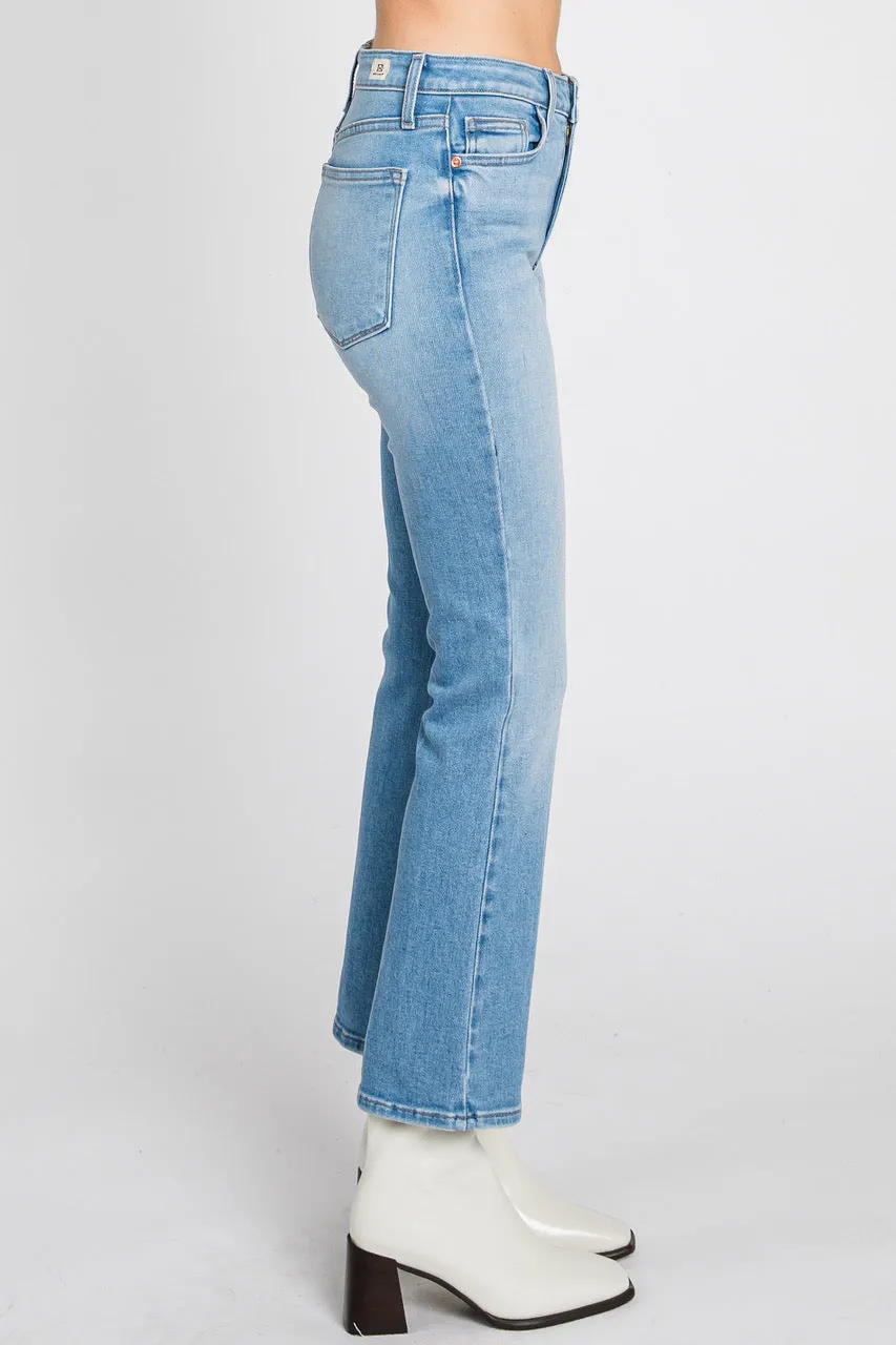 Mini Flare Jeans in Light Wash