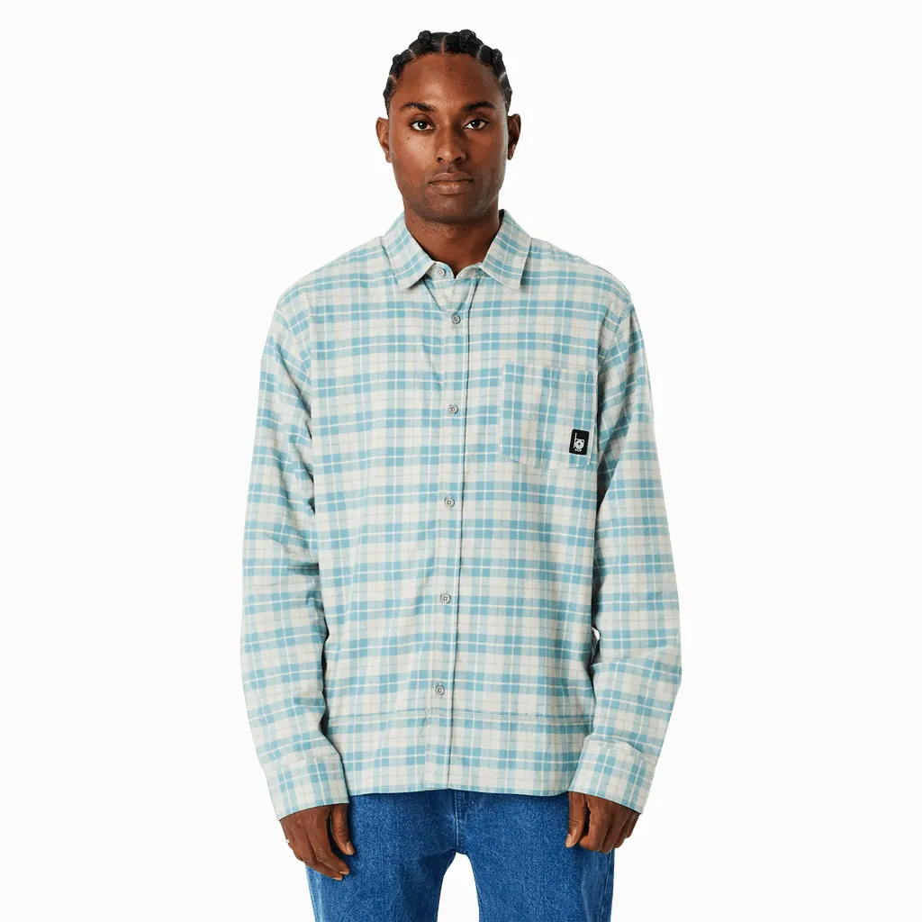 Modal plaid shirt - Putty