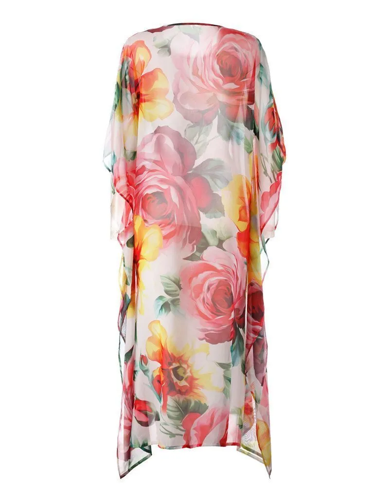 Printed Loose Casual Beach Maxi Dress