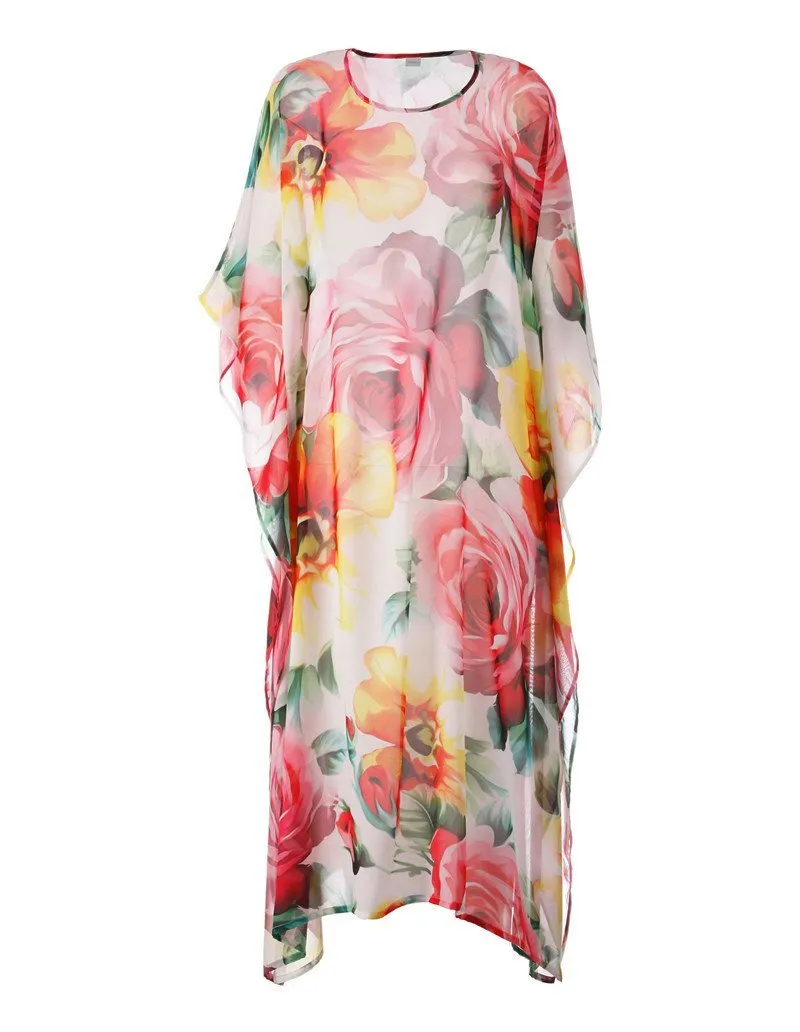 Printed Loose Casual Beach Maxi Dress