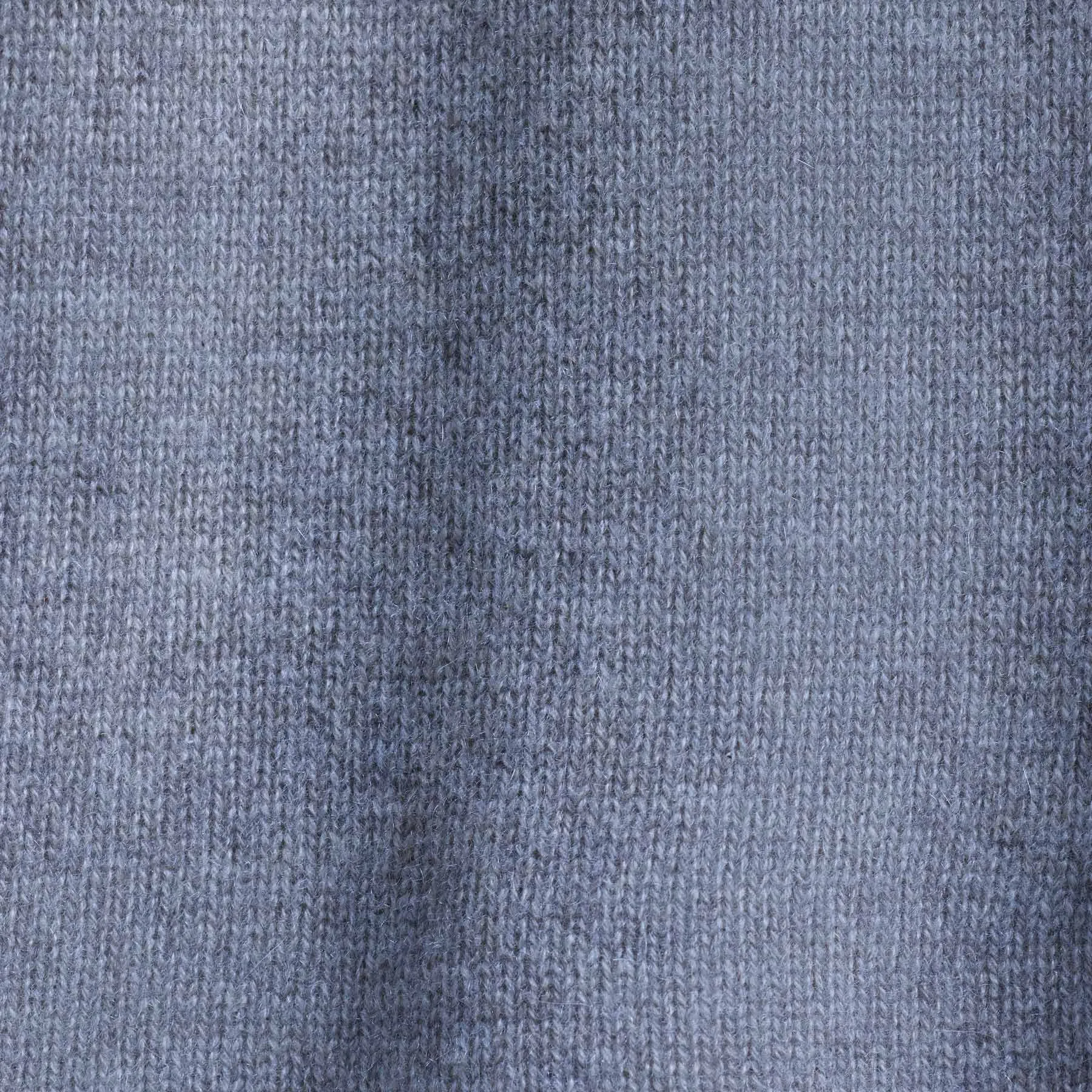 Recycled Cashmere Raglan Crew - Faded Indigo