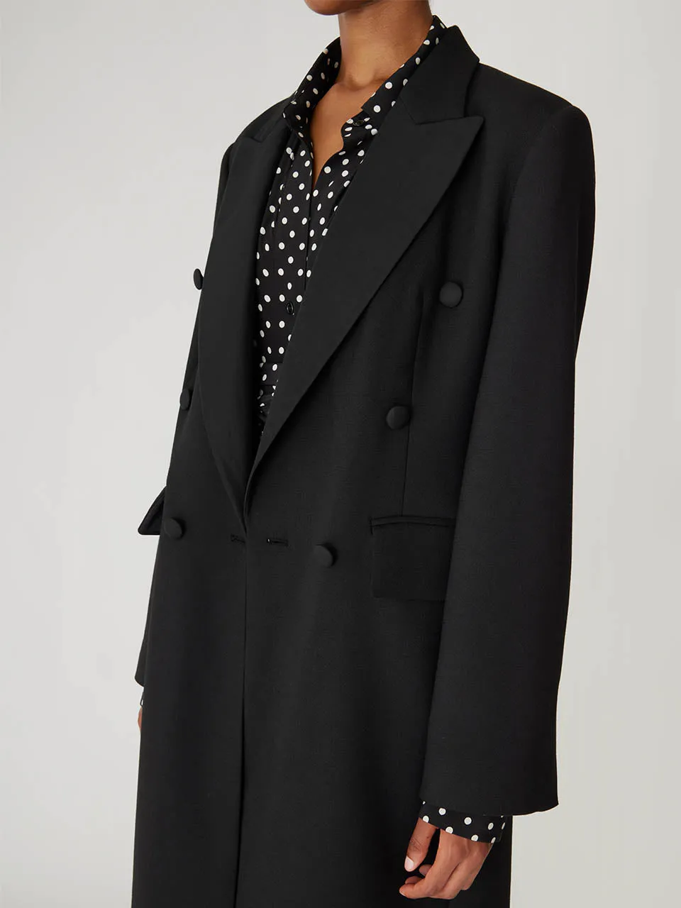 Refined Suiting Crombie Coat