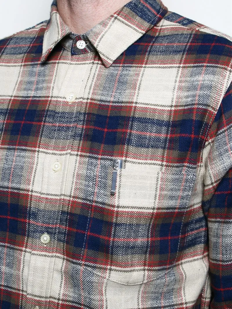 Rogue Territory Oxford Shirt Khaki Slub Plaid