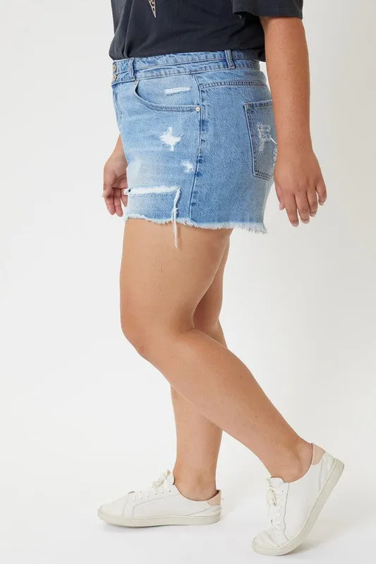 Short Expectations Jean Shorts - Light