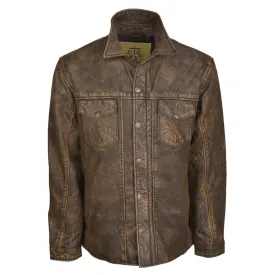 STS Ranchwear Ranch Hand Youth Unisex Leather Jacket Brown