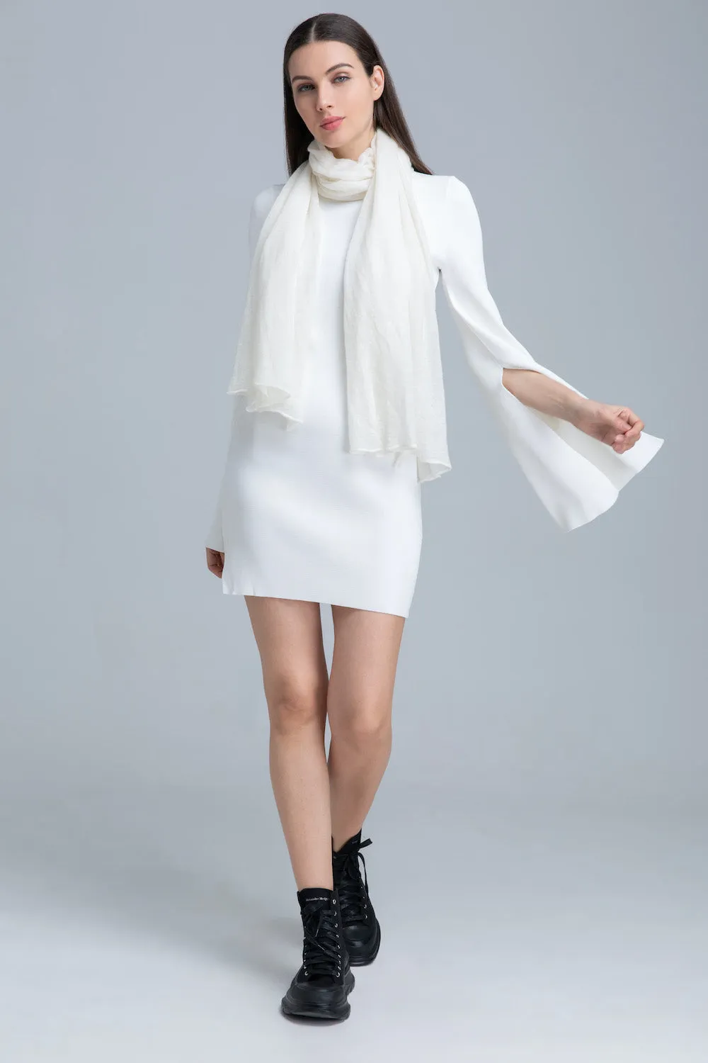 Superfine Cashmere Scarf - Cream