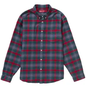 Supreme Plaid Slate Flannel Shirt