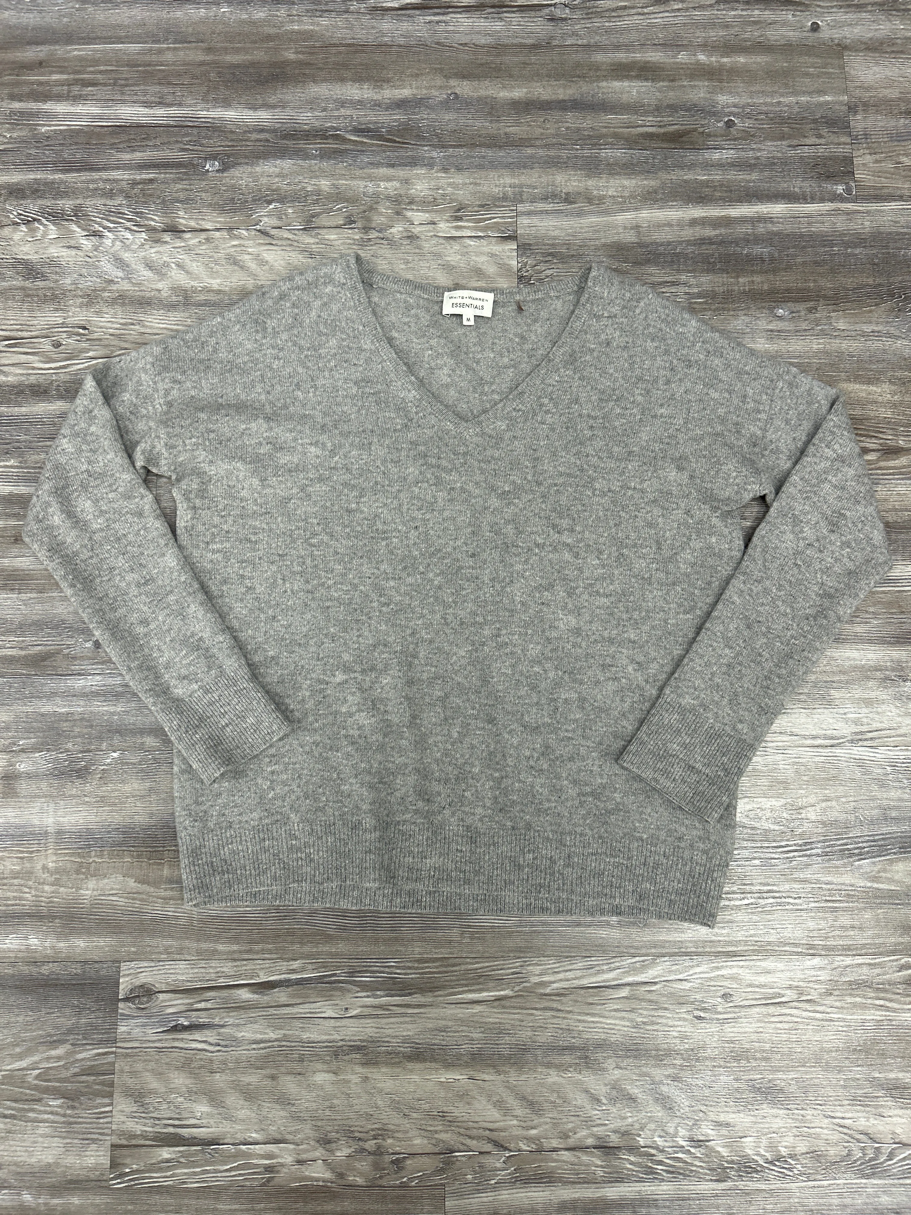 Sweater Cashmere By White And Warren In Grey, Size: M