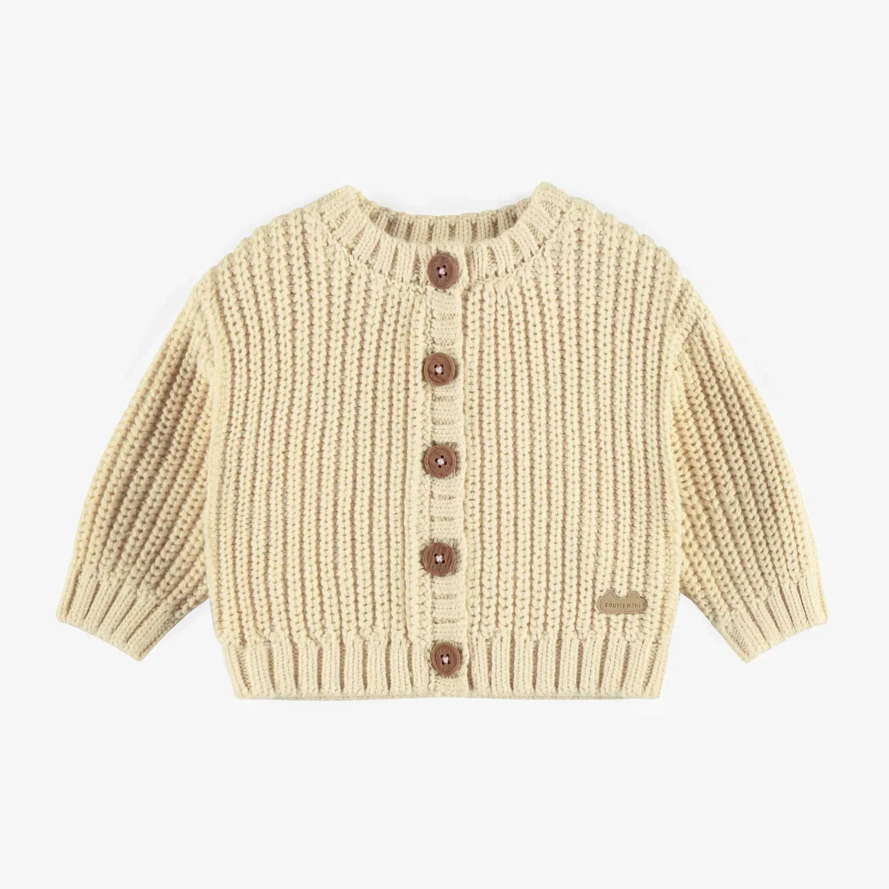 The Banks Knitted Cardigan - Cream - BABY