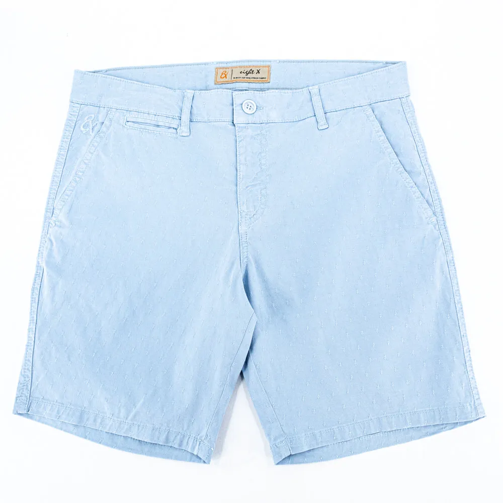 The Carlo Jacquard Shorts - Light Blue