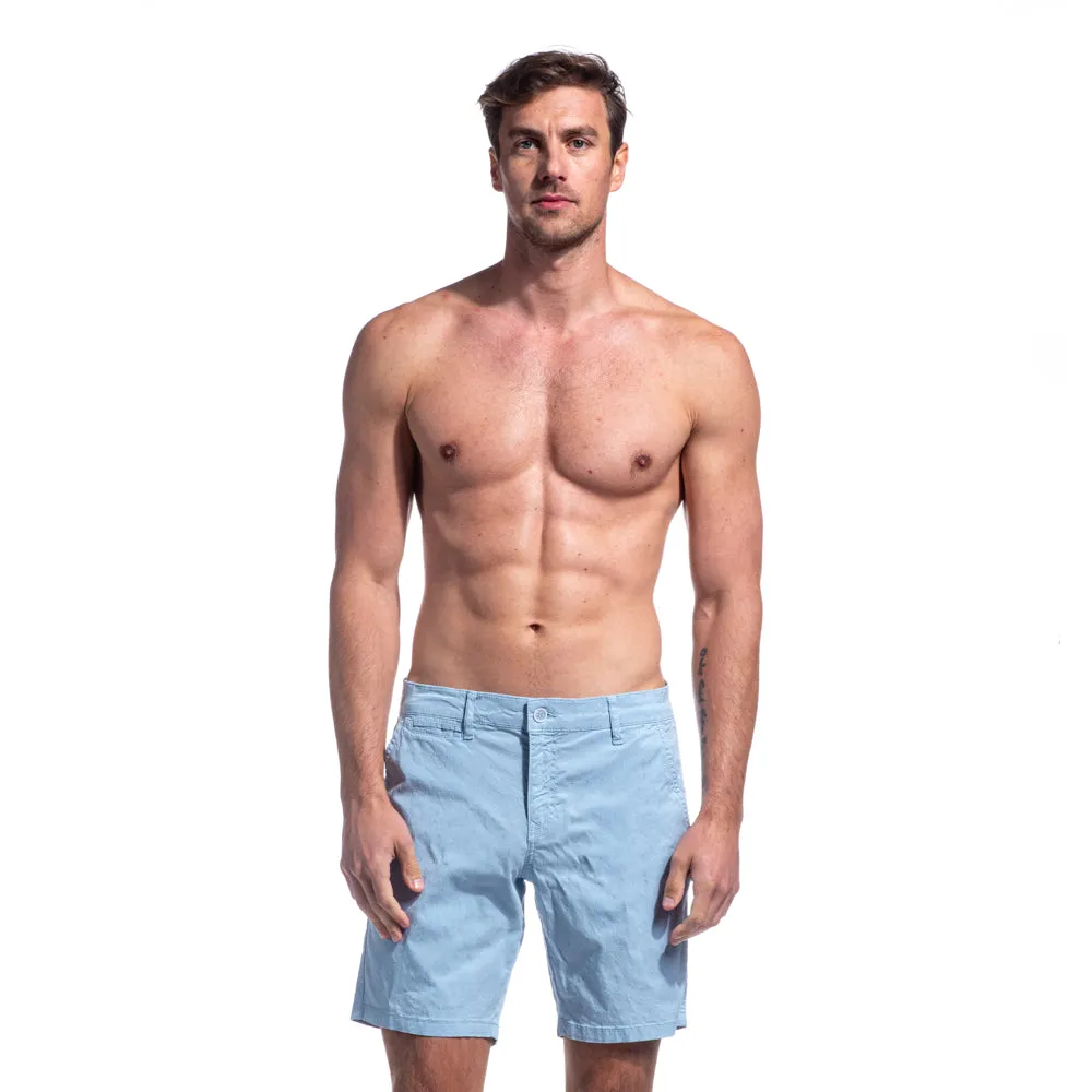 The Carlo Jacquard Shorts - Light Blue