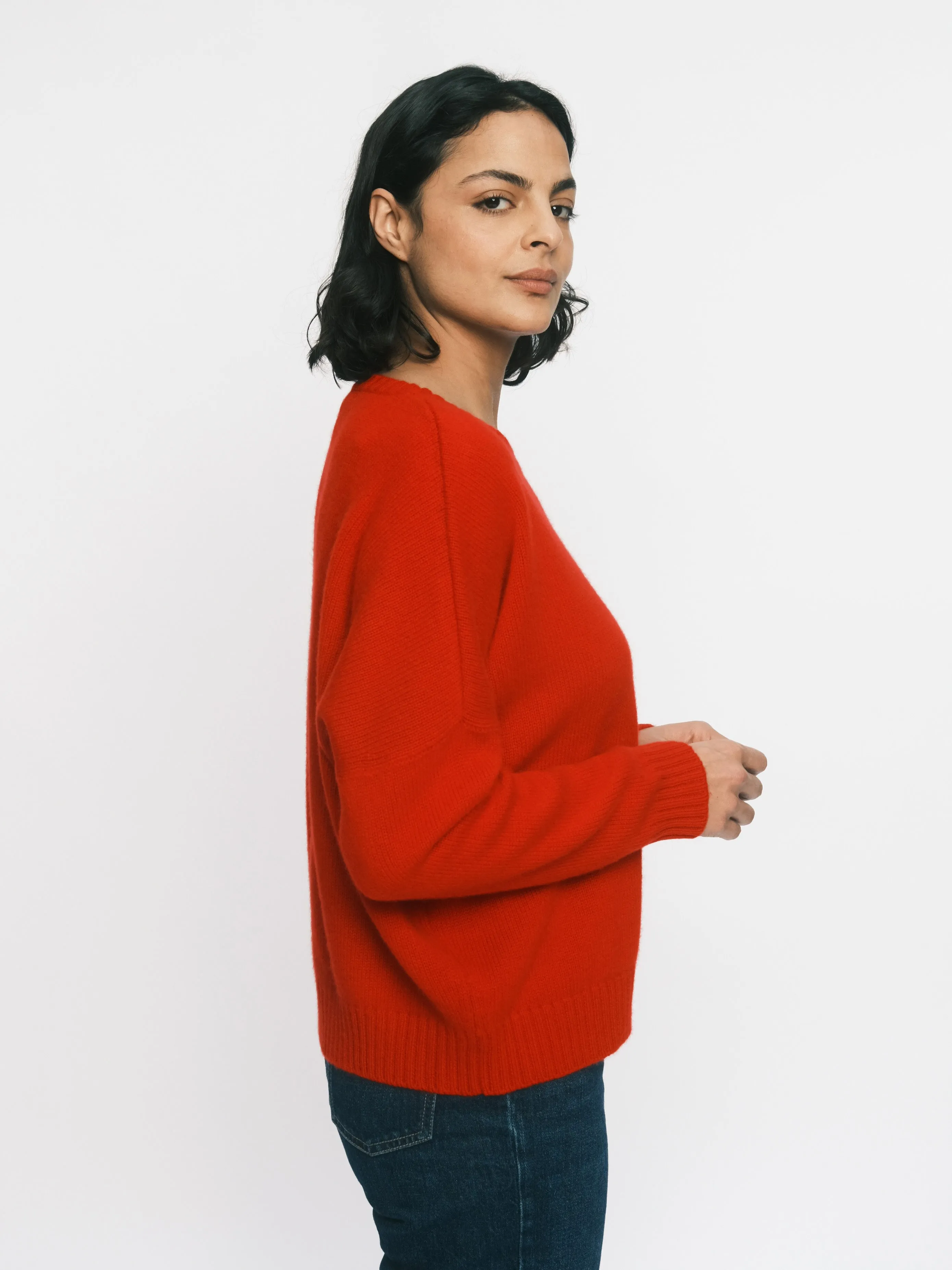 THE TRAPEZE SWEATER | CARDINAL