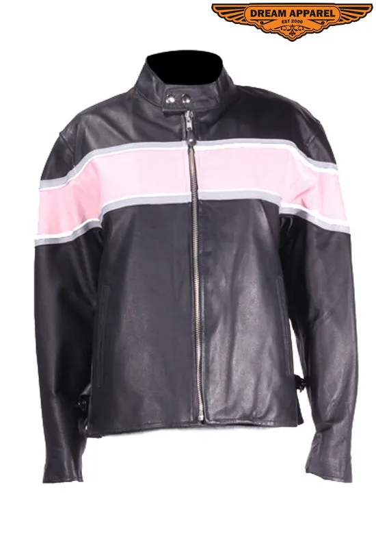 Womens Leather Racer Jacket