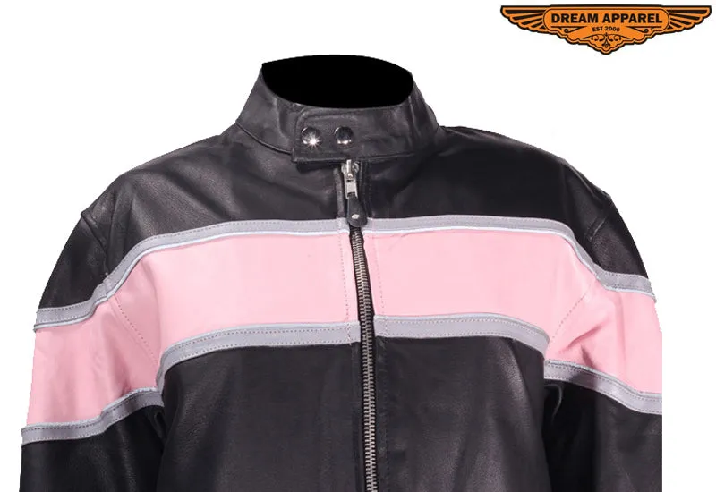 Womens Leather Racer Jacket