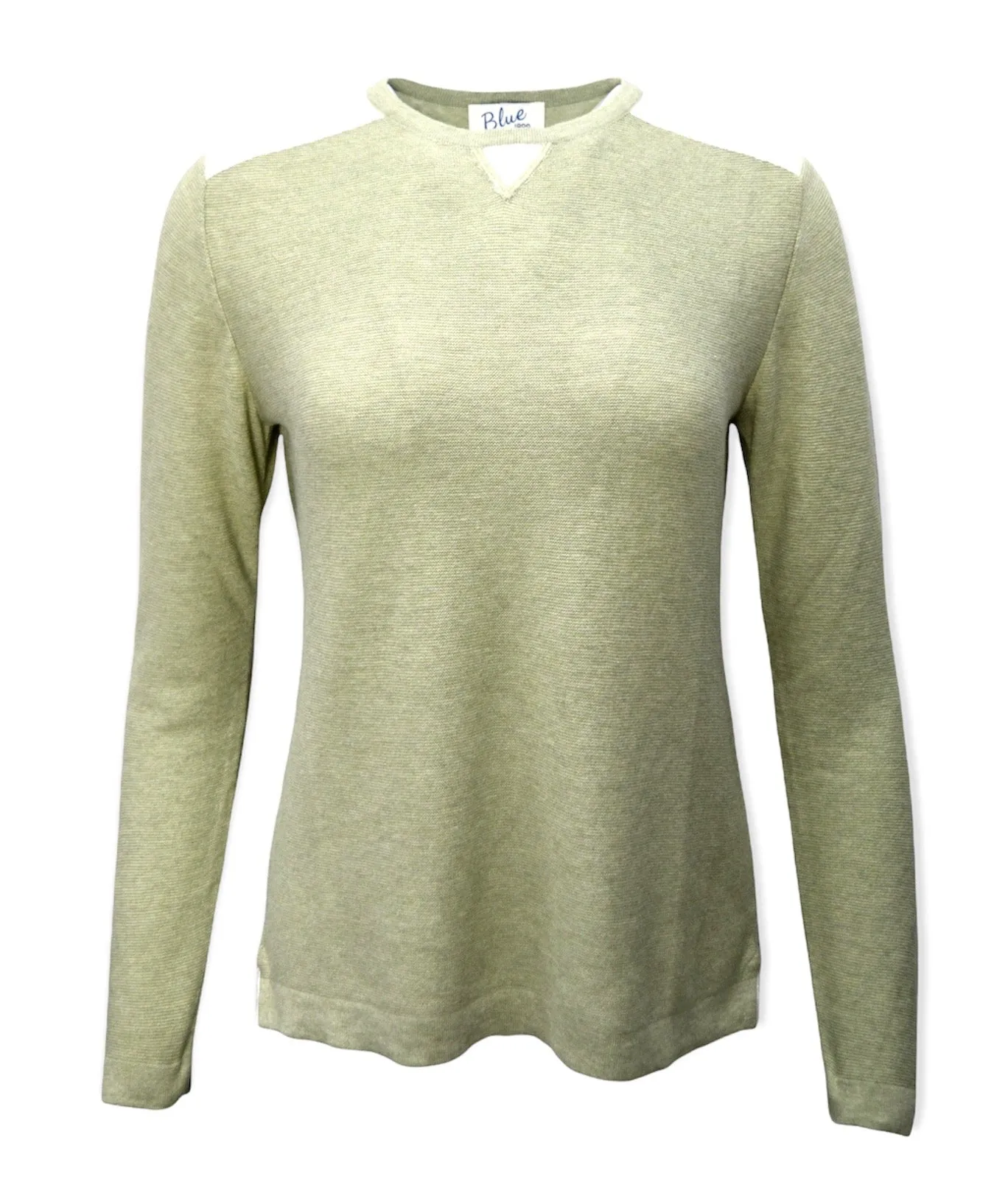 Women's Pima Cotton Knit Sweatshirt Style Sweater