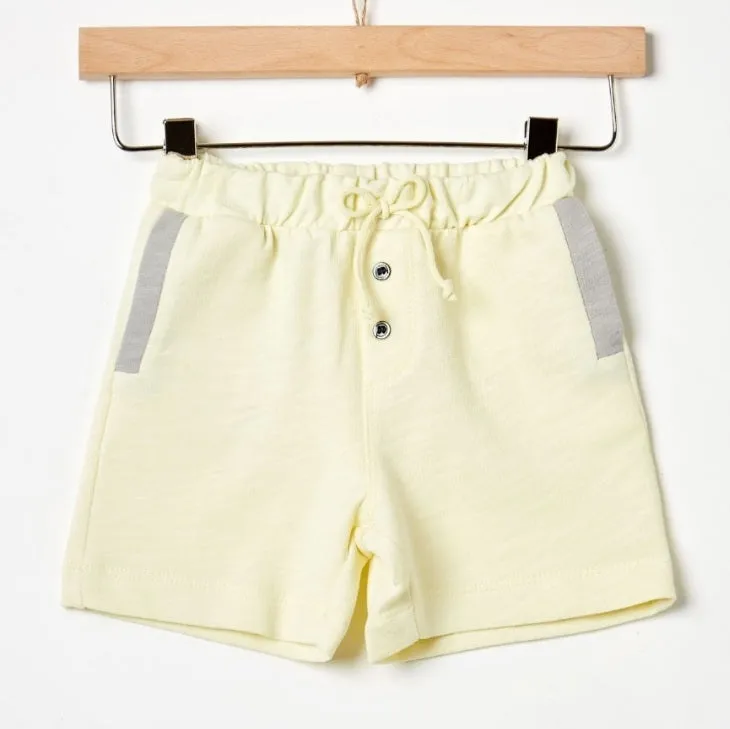 YELL-OH LIGHT GREY/YELLOW BANANA SHORTS